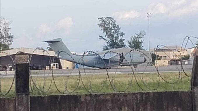 French Military Transport Plane Drops Off French Soldiers In Benin Republic
