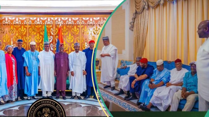 "Wetin Be All These": Nigerians React As National Assembly Members Visit President Tinubu in Lagos