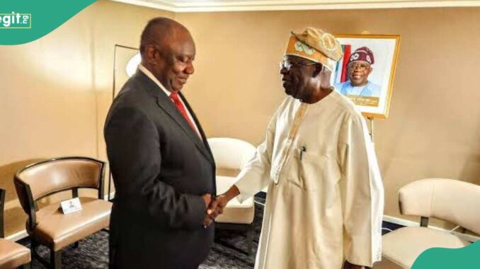 Tinubu Departs Lagos For South Africa To Attend Ramaphosa’s Inauguration