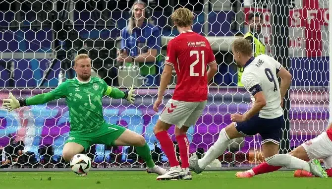 England held to 1-1 draw by Denmark, with last 16 qualification on hold