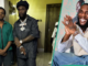 Burna Boy Visits Childhood Friend Who Helped Before Fame, Prostrate for Mum: “Big Respect 4 Odogwu”