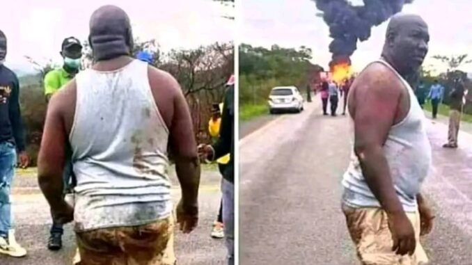 Man stops journey to daughter’s graduation, save 9 from burning car