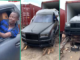 Highly Expensive Rolls Royce Car Gets Offloaded From Container By Driver, People Watch in Awe