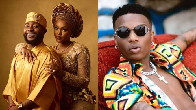Man drags Wizkid for being the only celebrity who didn't show up for Davido's wedding