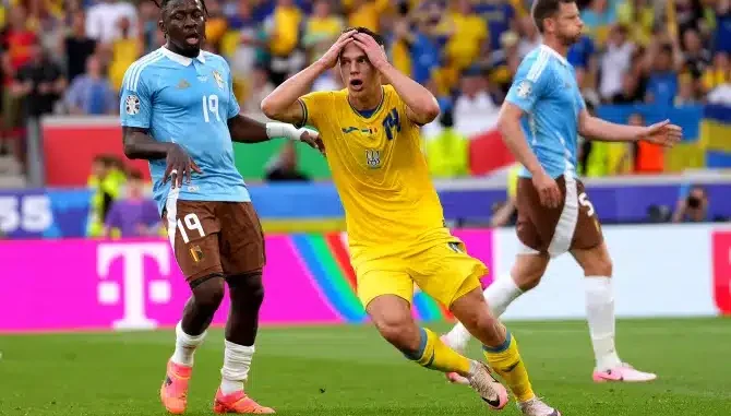 Ukraine exit as Belgium book last-16 spot against France