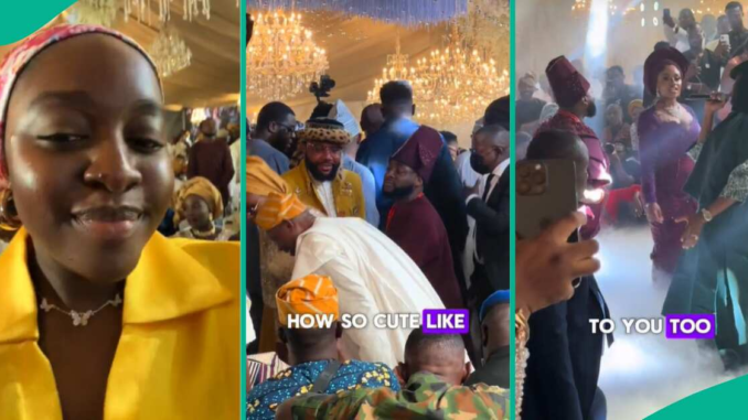 CHIVIDO 2024: Lady Attends Davido's Wedding Party Without IV, Captures Rares Scenes