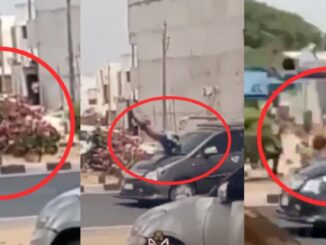 Man hijacks lady's phone, gets hit by speeding car seconds later