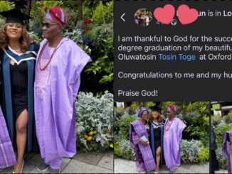 Mother hails herself and husband as daughter graduates, she reacts