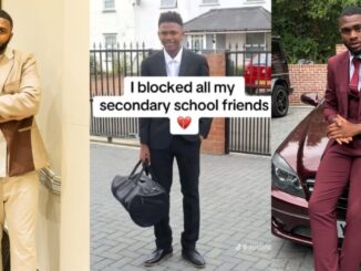 Nigerian man explains reason behind blocking all his secondary school friends