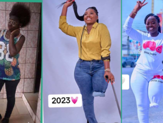 Lady Shares Heartbreaking Throwback Photo After Her Leg Was Amputated Due To Accident
