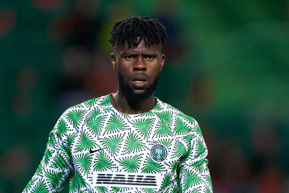 Francis Uzoho at Estadio Jose Alvalade in Lisbon, Portugal.