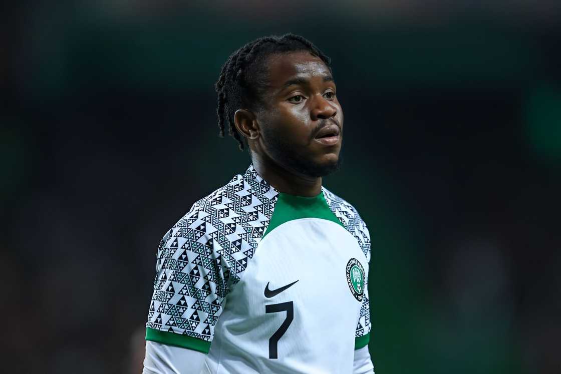 Ademola Lookman at Estadio Jose Alvalade in Lisbon, Portugal.