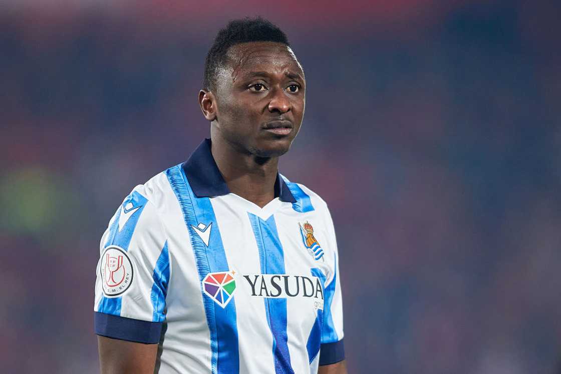 Umar Sadiq at Estadi de Son Moix in Mallorca, Spain.