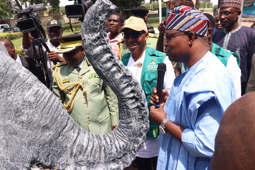 FG Unveils Statue Made From Crushed Elephant Tusks