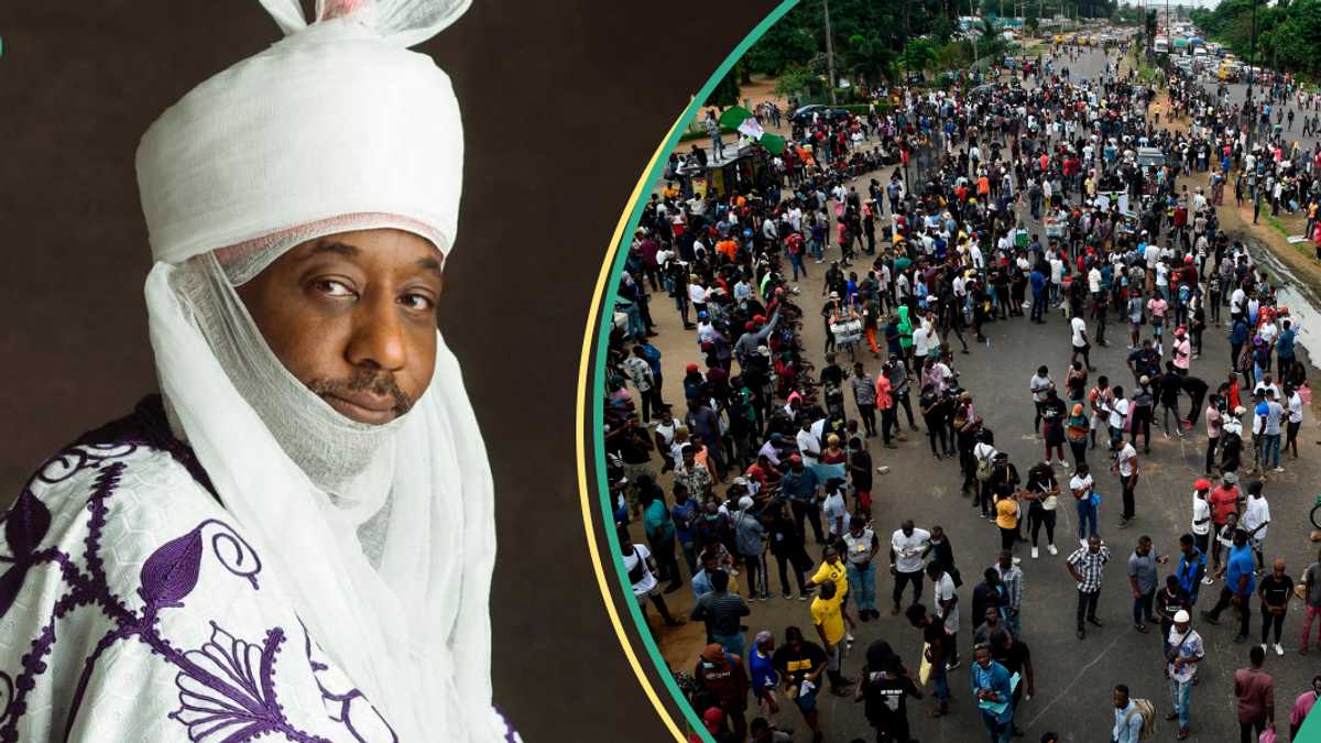 BREAKING: Emir Sanusi Speaks as Kano Hunger Protesters Return to Streets Despite Curfew