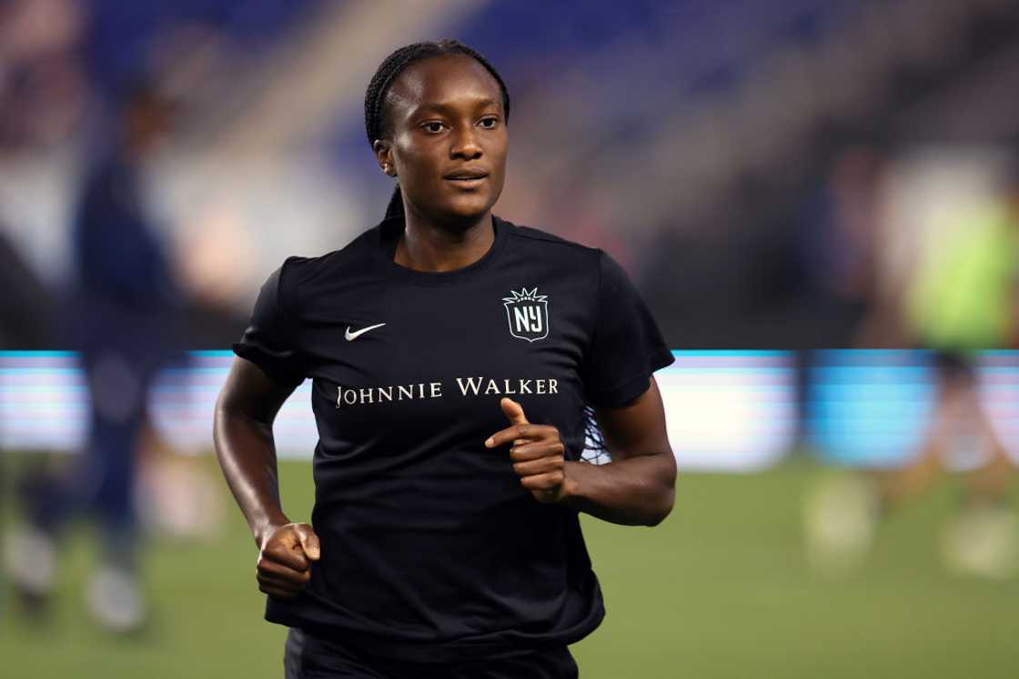 Ifeoma Onumonu in action for NJ/NY Gotham FC against Washington Spirit FC