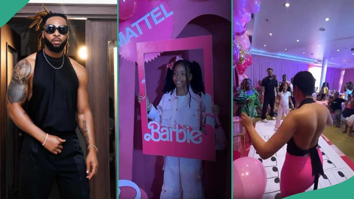 Heartwarming Video of Flavour With Anna Banner at Daughter’s 9th Birthday Party Trends: “He Is Wise”