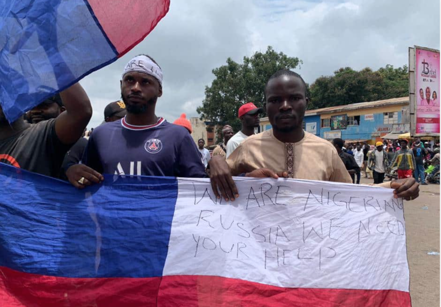 Kano tailor mass producing 'Russian Flag' for protesters, arrested (Photo)