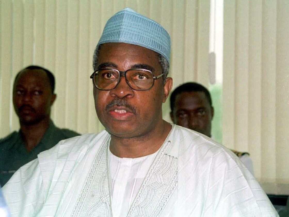 Theophilus Danjuma speaks during a security meeting held in Abuja, Nigeria