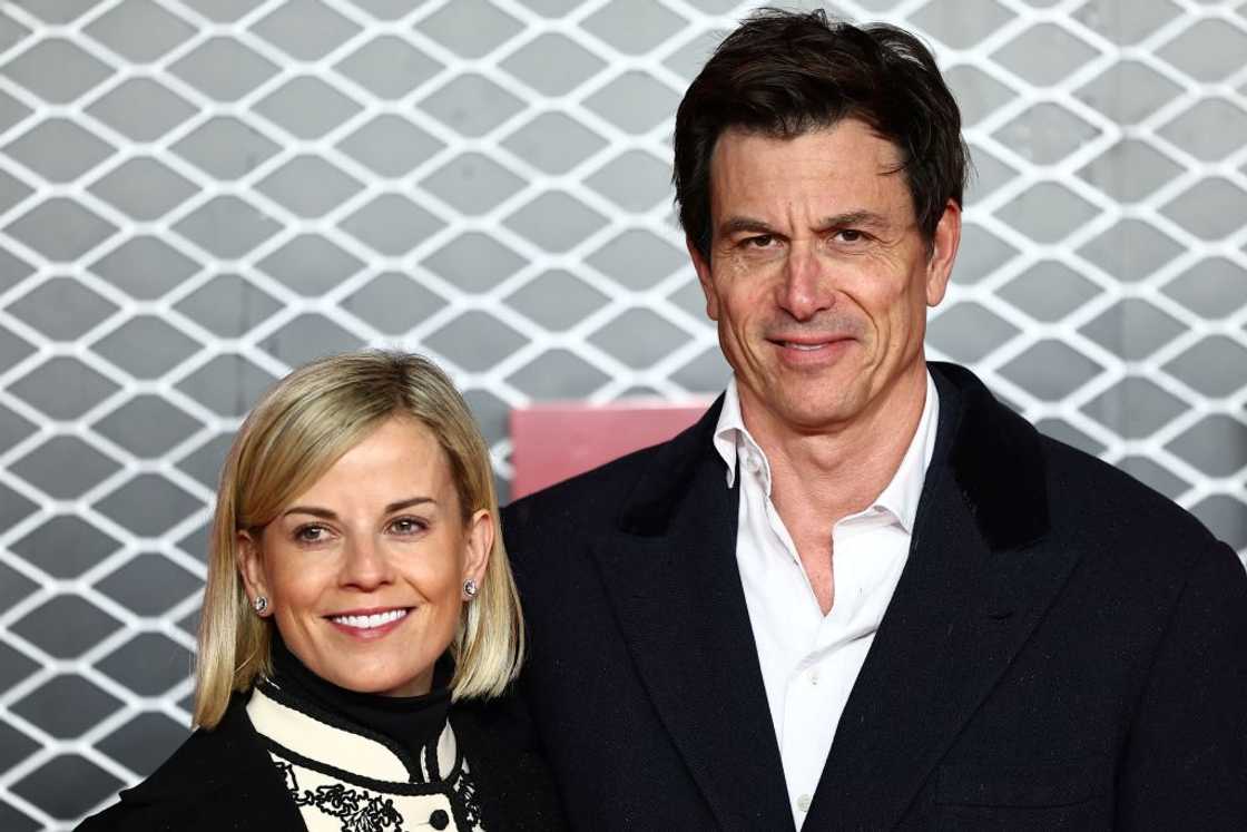 Toto Wolff and his wife Susie Wolff in central London.