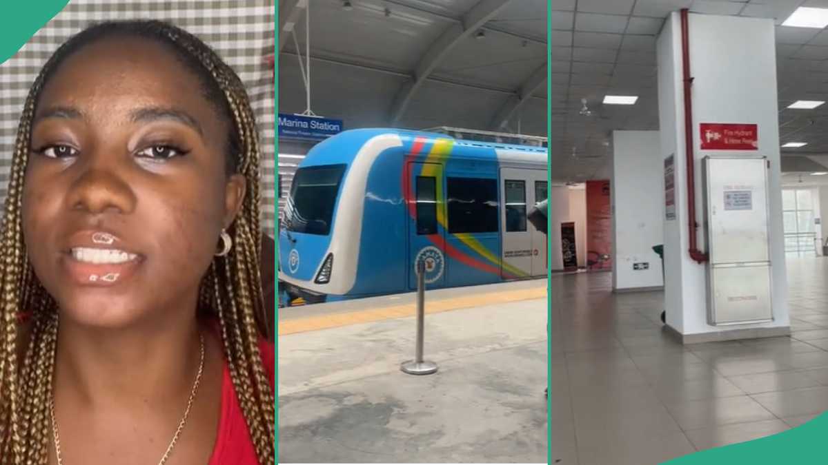 Lady Pays N600 To Travel By Train, Enjoys Ride From Marina Train Station to Trade Fair Market Lagos