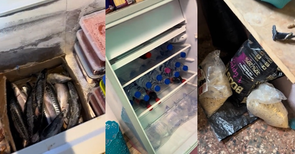 "Try to dey buy food for house, eatery will finish your money" – Man advises as he shows off his fully stocked refrigerator (WATCH)