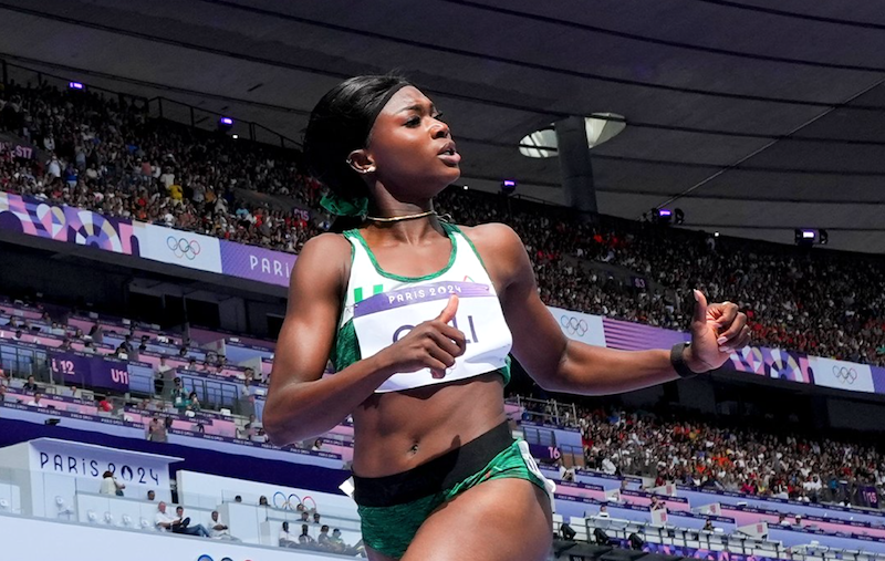 BEAKING: Favour Ofili qualifies for women's 200m final at Olympics