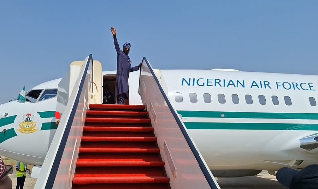 BREAKING: Tinubu leaves Abuja for holidays