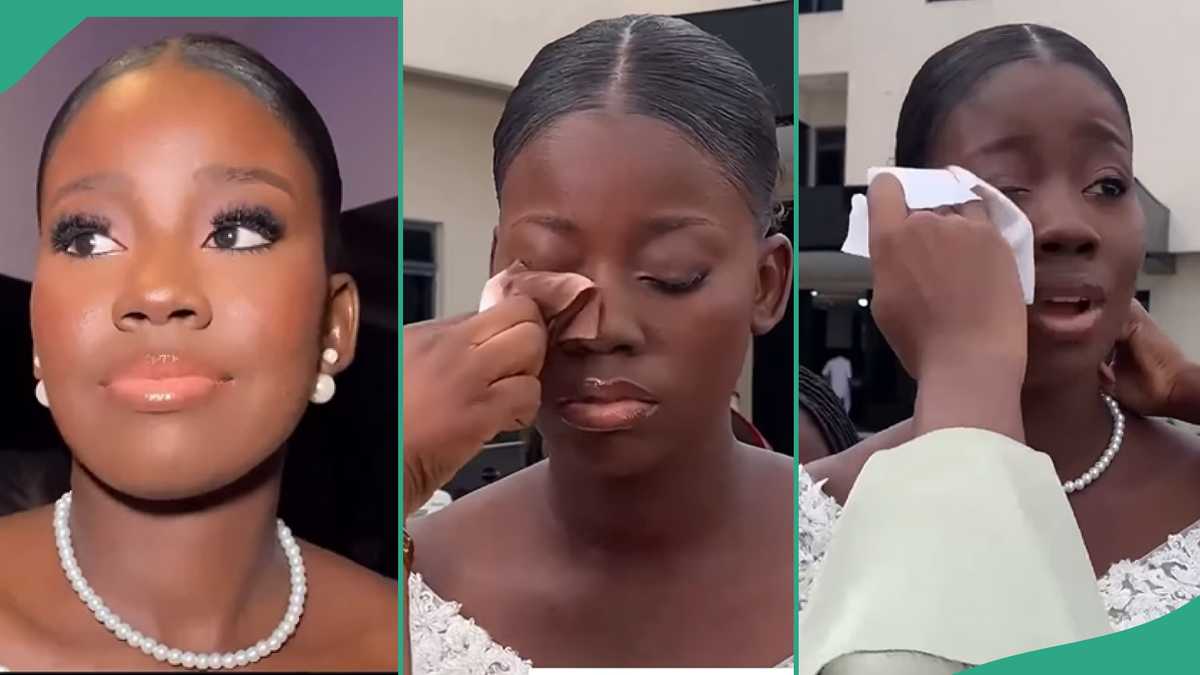 Bride Forced to Clean Her Beautiful Makeup As Pastor Rejects Makeup And Jewelries During Wedding