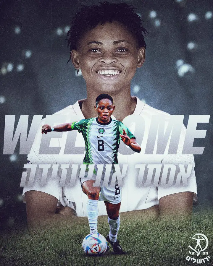 Done Deal: Super Falcons Star Joins Israeli Club Hapoel Jerusalem