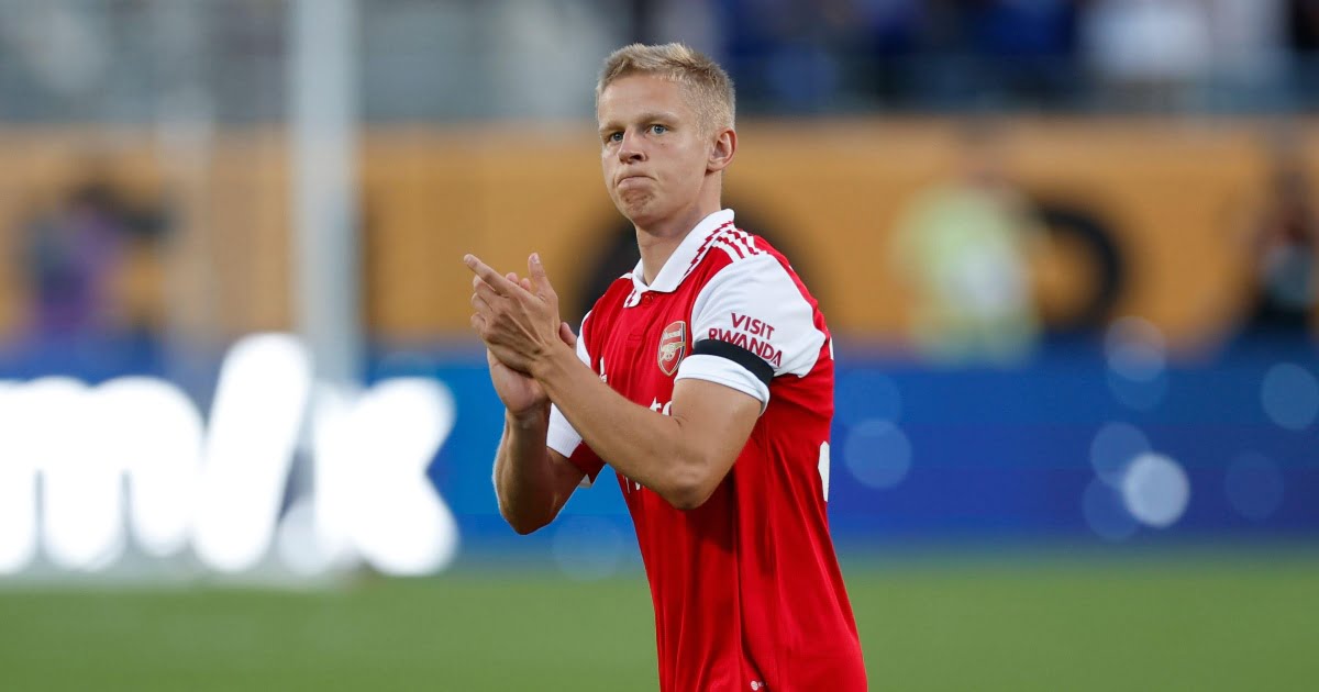 EPL: Arsenal’s Zinchenko gets new squad number