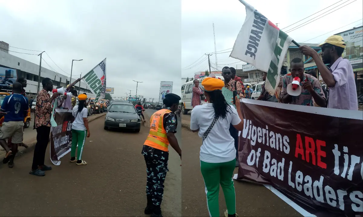 EndBadGovernance: Protest resumes in Ibadan despite Tinubu’s broadcast