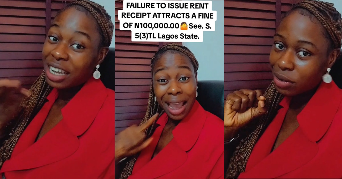 "Fa!ling or refusing to give your tenant a rent receipt after payment attracts one hundred thousand naira fine" – Lawyer