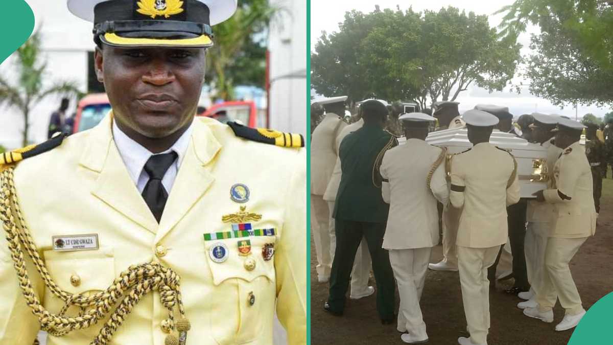 Gwaza: Tears as Navy Buries Commander Who Died Rescuing 59 Mariners in Rivers