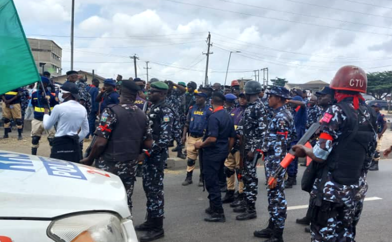 Day 2: Protesters gather in Lagos amidst heavy security