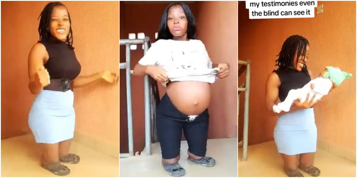 Physically challenged lady celebrates as she welcomes healthy baby despite her condition