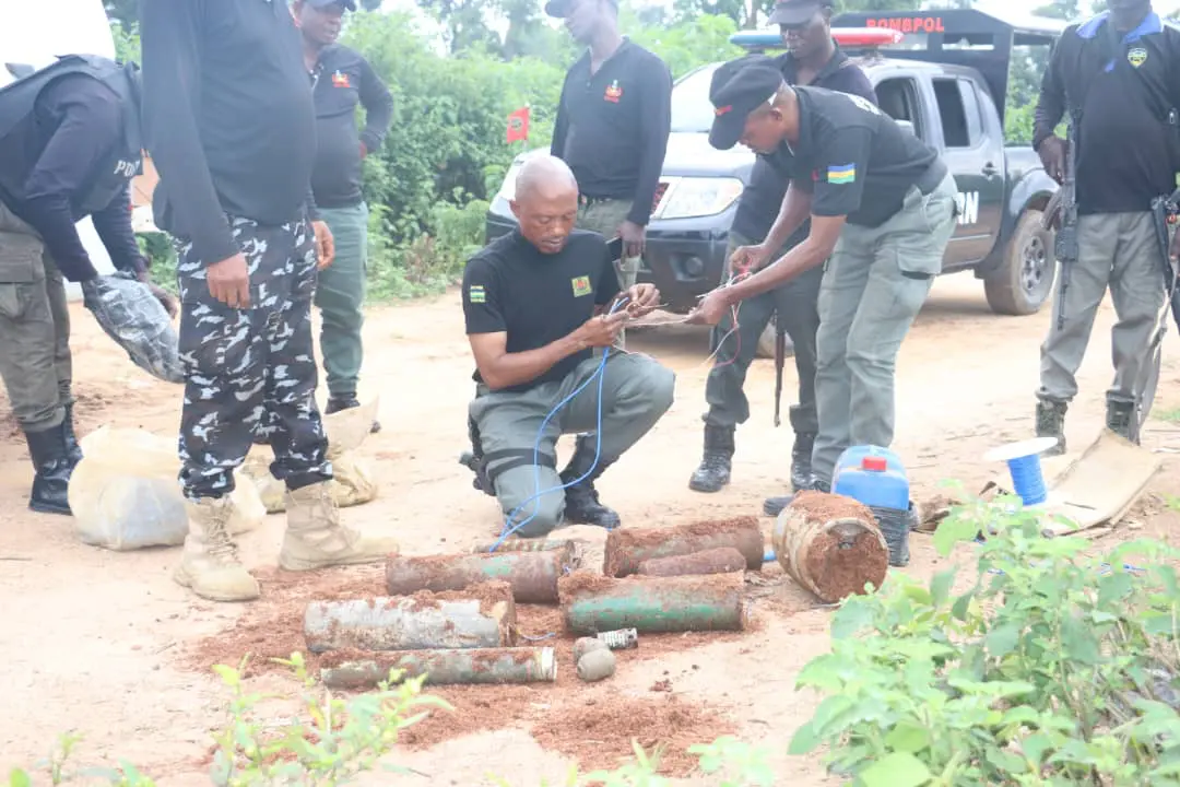 Police destroy bombs recovered in Niger