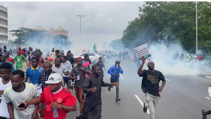 Protest Erupts In Abuja On Day 2 As Police Disperse Protesters With Teargas