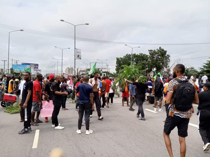 Rivers Protesters Say Tinubu Is 'Father Of Protests In Nigeria' On Day 2