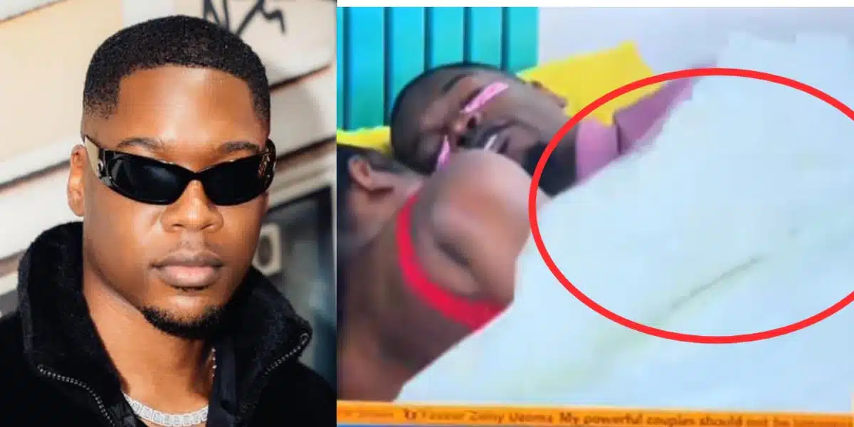 BBNaija: Shaun raises eyebrows with under-duvet actions with Wanni in fresh video 