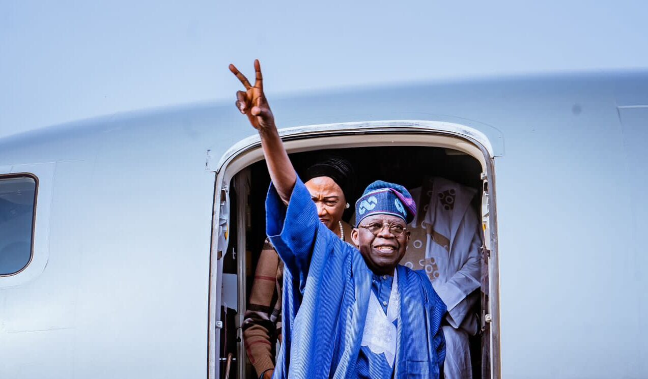 Tinubu Returns To Abuja After Work Visit To France