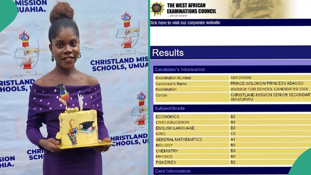 WAEC 2024: Nigerian Man in Awe after Seeing His First Daughter's Result, Shares it Online