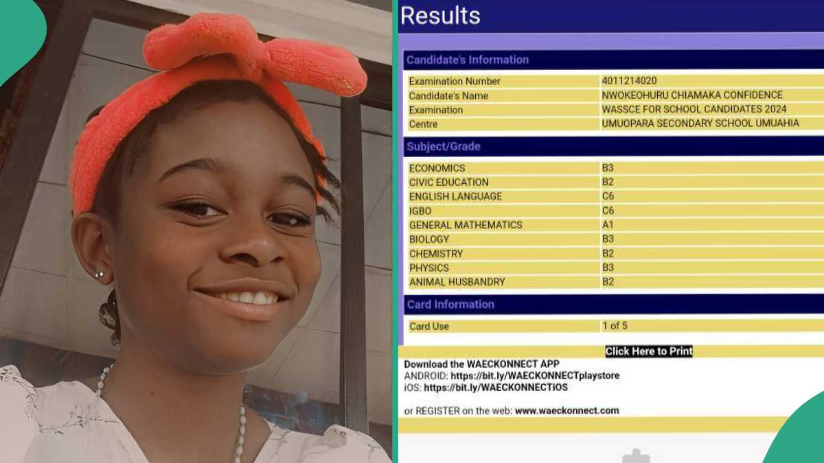 WAEC Candidate Who Wants to Enter School of Nursing Shares Her Result Online, Asks If It Is Good