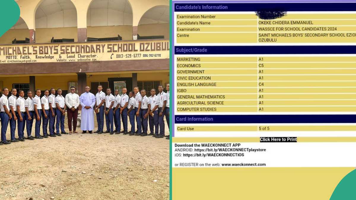 WAEC Results of 16 Boys from Anambra Catholic School Surface Online, Amaze Many Nigerians