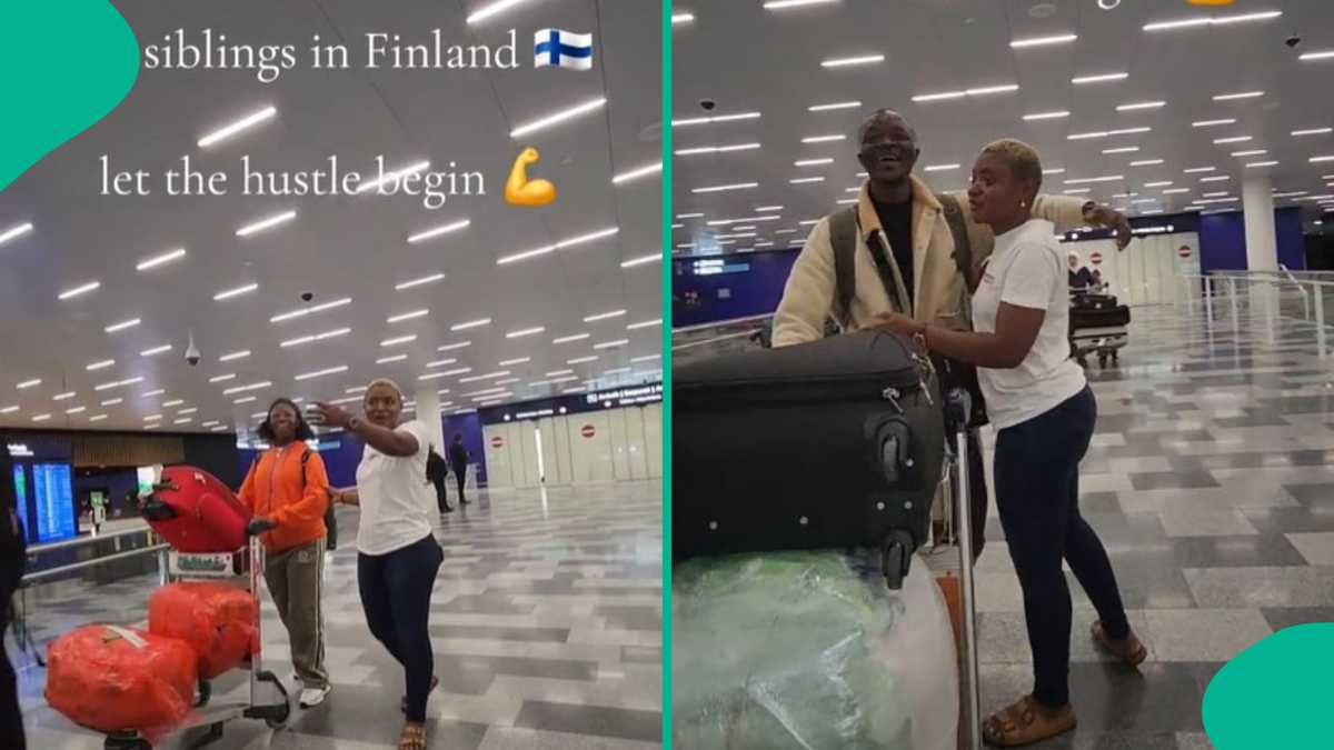 Woman Relocates Her Three Siblings to Finland, Reunites with Them at Airport