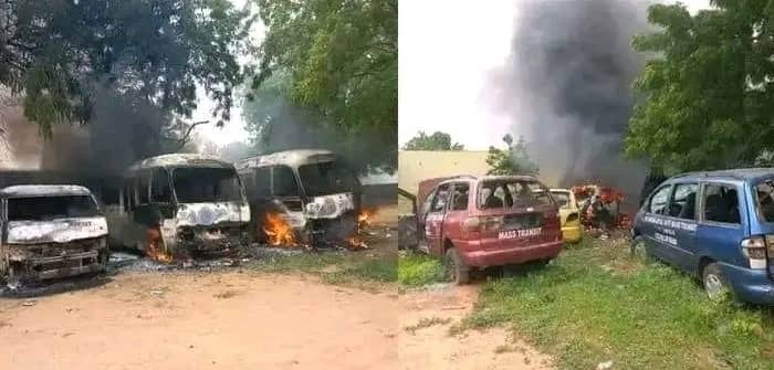 Youths Set 7 Cars Ablaze, Destroy LG Secretariat In Yobe