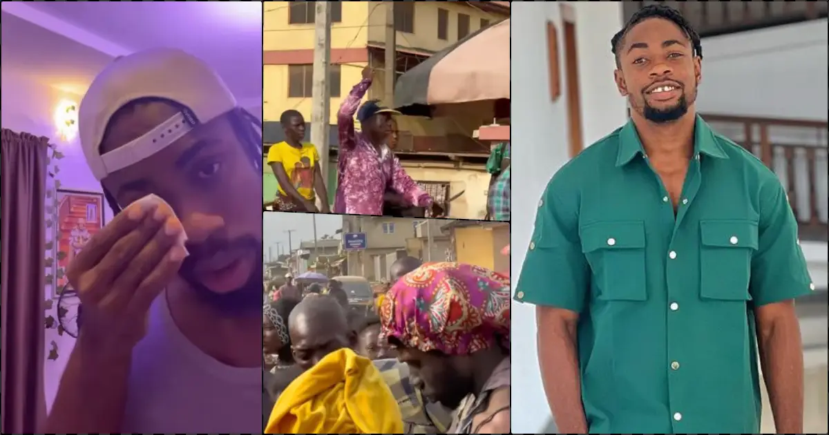 Prankster Teaser almost loses eye to prank gone wrong in Ikorodu