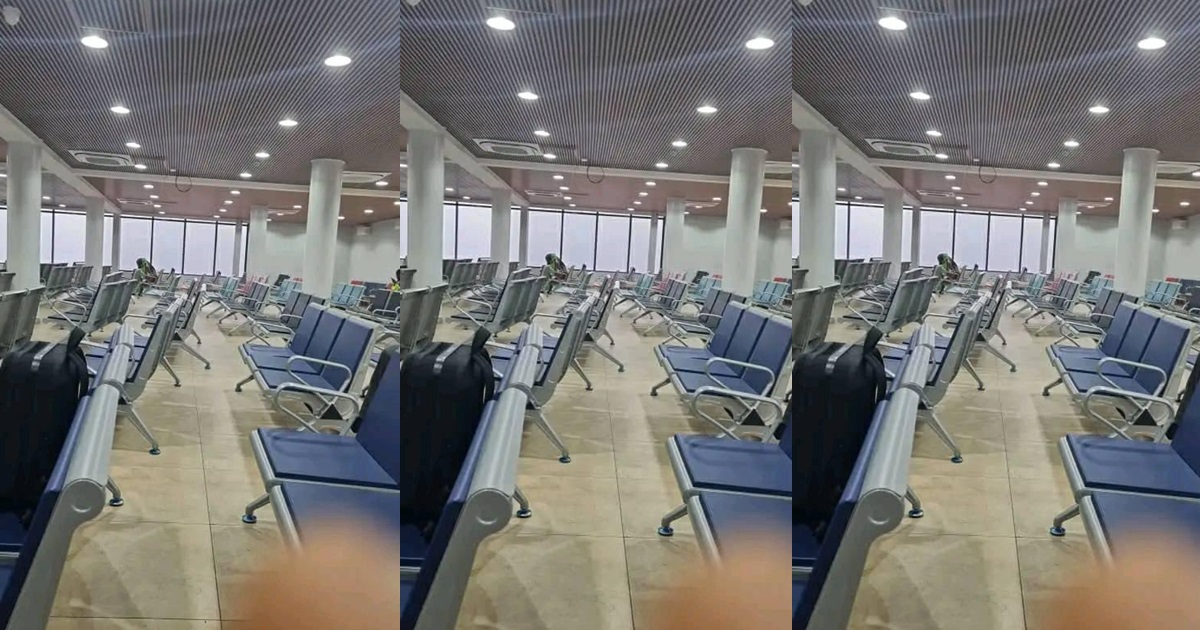 "Return ticket Lagos to Abuja is 143k" – Air traveler lamɘnts over empty Lagos airport due to high cost of flight tickets (IMAGES)