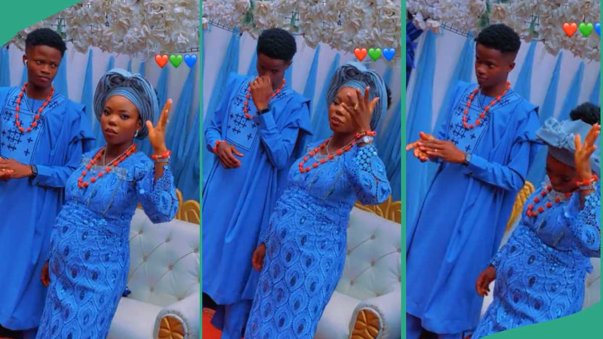 Video Shows Groom's "Dull" Behaviour during Wedding to Pregnant Bride, Nigerians Draw Conclusions