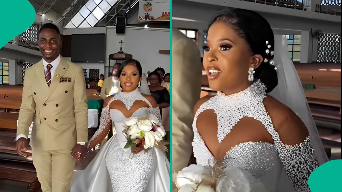 Bride Rocks Stylish Mermaid Dress, Struggles to Walk Freely In Video: "She Doesn't Look Comfortable"